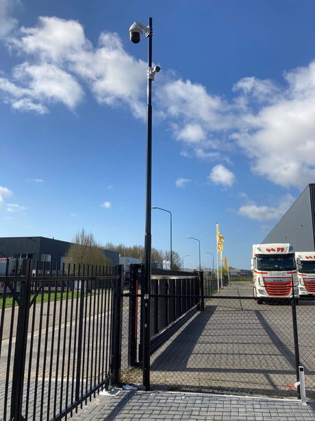 AlarmsysteemExpert.nl Verjongde cameramast met kantelanker en inspectieluik, 5 meter