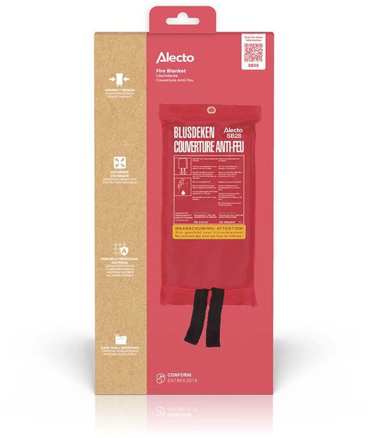 Couverture anti-feu Alecto SB28, 120 x 180 cm (déroulée)