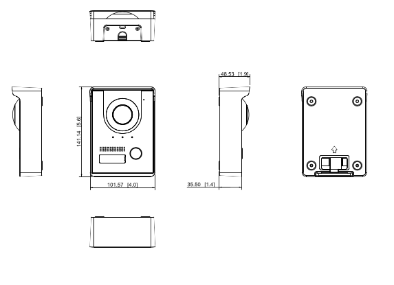 Dahua Dahua VTM05R Rain cover Surface mounted for VTO2202/2201
