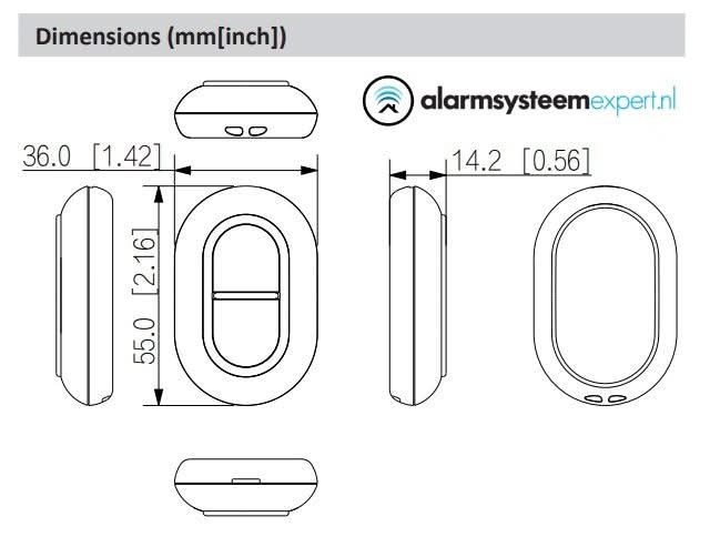 Dahua DHI-ARD822-W2(868) Drahtlose Doppelpaniktaste