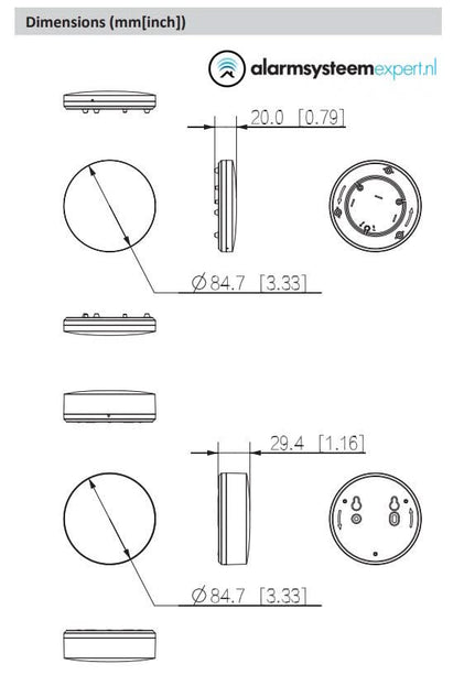 Dahua DHI-ARD912-W2(868) Drahtloser Wasserleck-Detektor