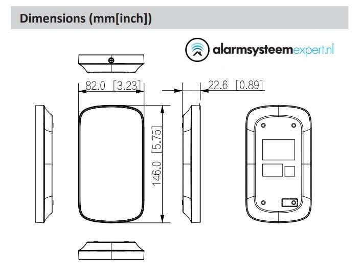 Dahua DHI-ARK30T-W2, Kabelloses Keypad mit Kartenleser