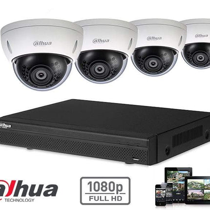 Dahua Full HD-CVI kit 4x dôme 2 megapixel camera security set
