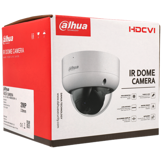 Dahua Dahua HAC-HDBW1200EA-A, HDCVI 2MP 2.8mm Full HD Dome camera