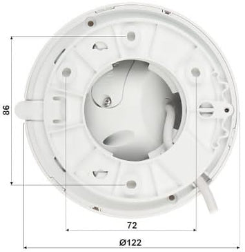 Dahua Dahua IPC-HDW2541TM-S2, 5MP Wizsense Turret IR LEDs 2.8mm, SD slot, Poe, Integrated Mic.