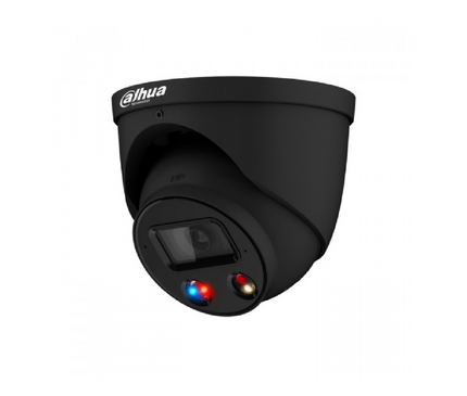 Alarme SystemExpert.co.uk IPC-HDW3449HP-AS-PV 4MP TiOC Turret Full-Color Black