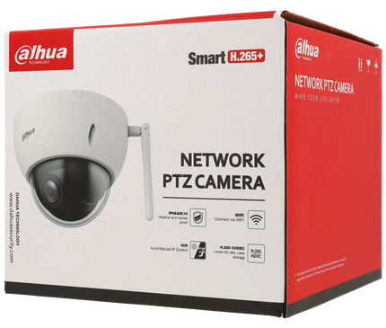 Dahua Dahua IPC-SD22404DB-GNY-W, 4-Megapixel Mini PTZ PoE Dome Wi-Fi