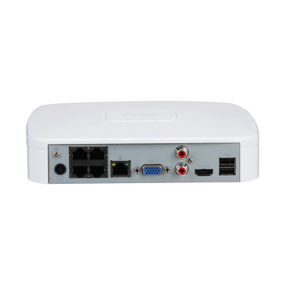Dahua Dahua NVR2104-P-4KS3 Lite Series, 1x LAN 4x PoE Geschikt voor 4 IP camera's