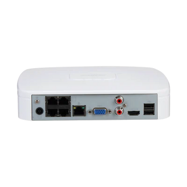 Dahua Dahua NVR4104-P-EI 1x LAN 4x PoE Geschikt voor 4 IP camera's, Wizsense