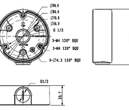 Dahua Dahua PFA135 Montagebox für Außenanwendungen
