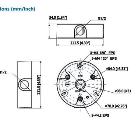 Dahua Dahua PFA136 montagebox voor buitentoepassing