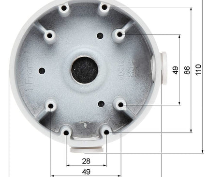 Dahua Dahua PFA139-B Montage box Zwart