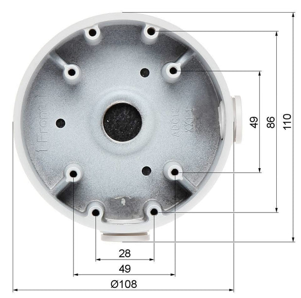 Dahua Dahua PFA139-B Boîtier de montage Noir