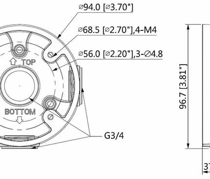 Dahua Dahua PFA13A mounting box for outdoor application
