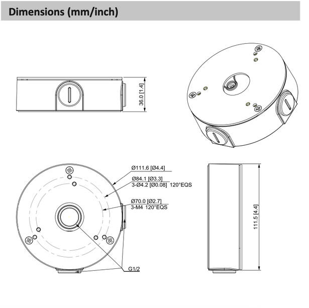 Dahua Dahua PFA13G montagebox
