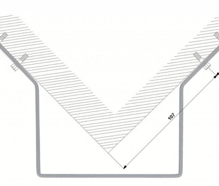 Dahua Dahua PFA151-B zwart hoekbeugel