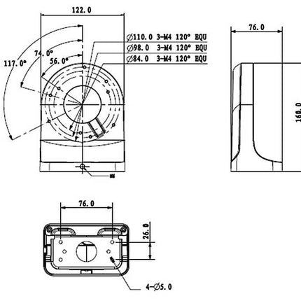 Dahua Dahua PFB203W Muursteun