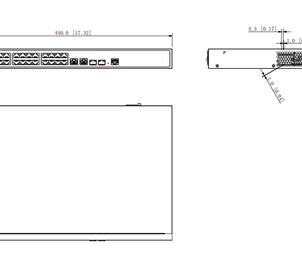 Dahua Dahua PFS4226-24ET-360, Commutateur PoE 24 ports 100 Mbps + 2 ports Gigabit, OFFRE