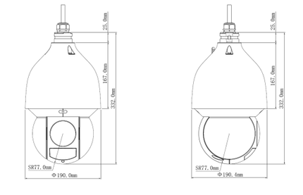 Dahua SD5A4325GB-HNR WizSense Serie, automatische Verfolgung, 4MP Starlight 32x optischer Zoom IP PTZ Kamera