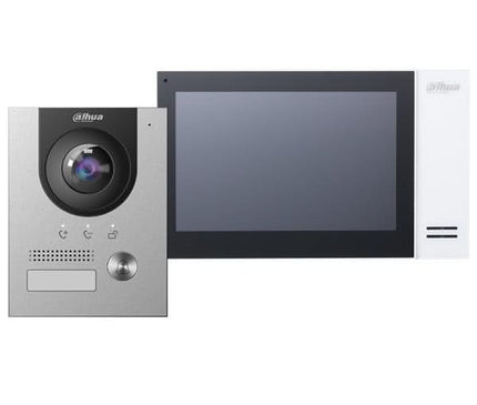Dahua Dahua Video intercom set KTP01L incl. PoE switch, VTO2201F-P and VTH2421FW-P indoor station