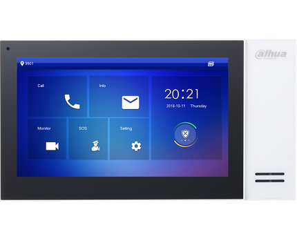 Dahua Dahua VTH2421FW-P, Innenstation 7-Zoll Touchscreen, weiß, PoE, SIP