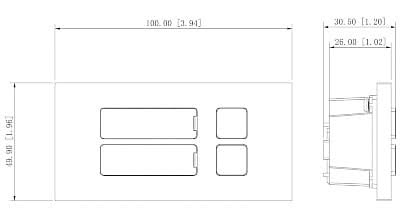 Dahua Dahua VTO4202F-MB2. 2-fach Klingelknopf