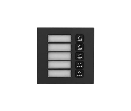 Dahua Dahua VTO4202FB-MB5 5-voudige beldrukker Zwart
