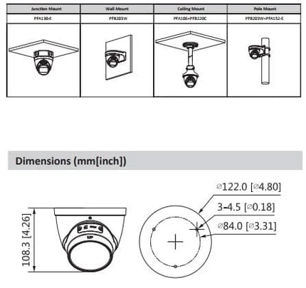 Dahua IPC-HDW2441T-ZS-S2 4MP  Motorzoom 2.7-13.5mm PoE SD-slot IR-Leds Wizsense