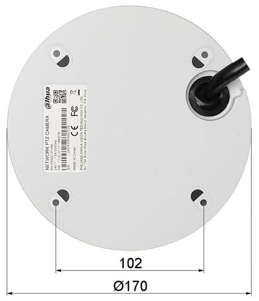 Dahua IPC-SD42212T-HN-S2 Starlight Full HD PTZ camera, 12x zoom, IP66