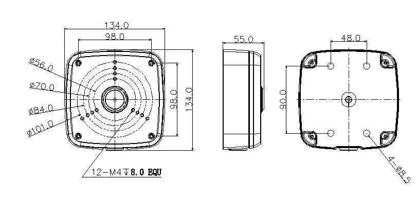 Dahua PFA122 montage box