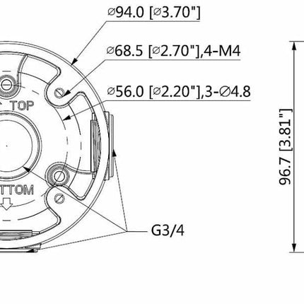Dahua PFA13A montagebox voor buitentoepassing