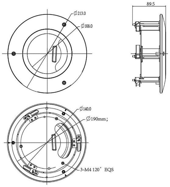 Dahua PFB201C, inbouwbracket