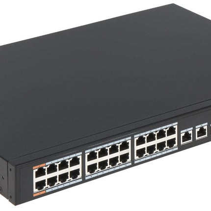 Dahua PFS4226-24ET-360,  24-port 100 Mbps + 2-port Gigabit PoE Switch, AANBIEDING