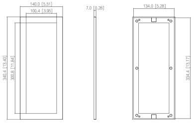 Dahua VTM24P3 Front voor 3 modules Zwart