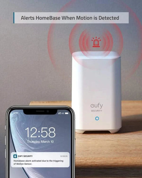 Eufy Motion Detector Wireless White Wall Mounted