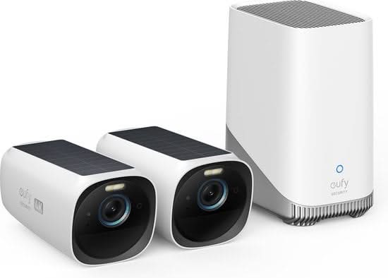 Eufy Eufy Eufycam E40, Duopack met 2 draadloze 2K camera's en Homebase 3
