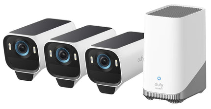 Eufy EufyCam S3 Pro, 3er-Pack mit HomeBase 3