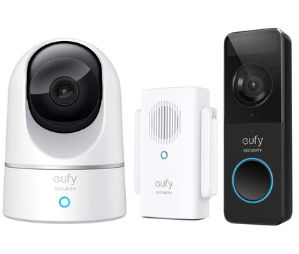 Eufy Eufy Indoor Cam + Doorbell Slim avec carillon de sonnette de porte