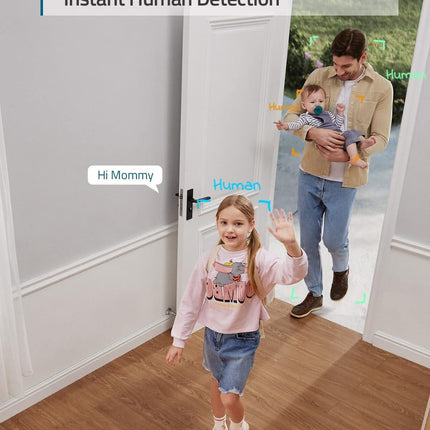 Caméra d'intérieur Eufy, Pan & Tilt rotative 2K