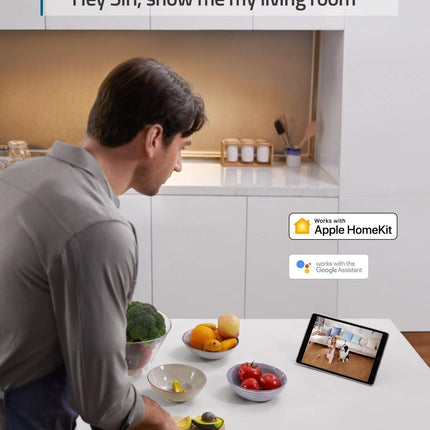 Caméra d'intérieur Eufy, Pan & Tilt rotative 2K