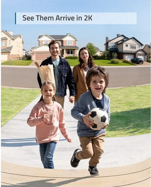 Eufy Video Doorbell Add-on, 2K resolution, rechargeable battery, extension to Homebase