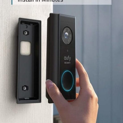 Eufy Eufy Video Doorbell Add-on, résolution 2K, batterie rechargeable, extension à Homebase