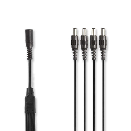 Hikvision CCTV-voedingskabelsplitter 1x f naar 4x m 0,35 m 5,5 x 2,1 DC-connector