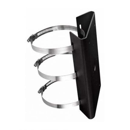 Hikvision DS-1275ZJ-SUS Black, zwarte paalmontagebeugel met klemmen