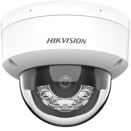 Hikvision DS-2CD1143G2-LIU, 4 MP Smart Hybrid Light dome camera, PoE, ingebouwde microfoon