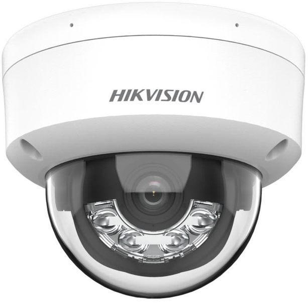 Hikvision DS-2CD1143G2-LIU, 4 MP Smart Hybrid Light dome camera, PoE, ingebouwde microfoon