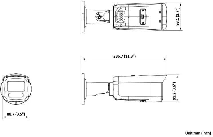 Hikvision DS-2CD2T86G2H-IS2U/SL 8MP 4K Bullet, AcuSense, 60m IR. Speaker en Alarm LED