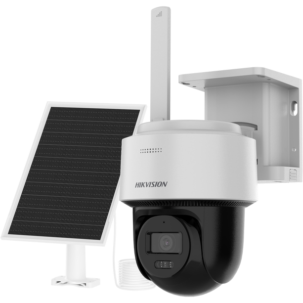 Hikvision DS-2CFSP4/4G, 4MP 24/7 4G PT Camera met zonnepaneel