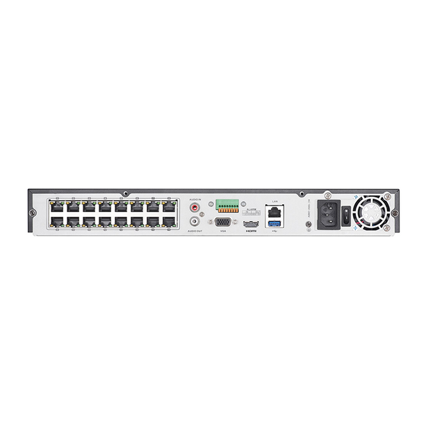 Hikvision DS-7616NXI-I2/16P/S, AcuSense, Netwerk video recorder, 16x IP kanalen, 16x PoE, 4K