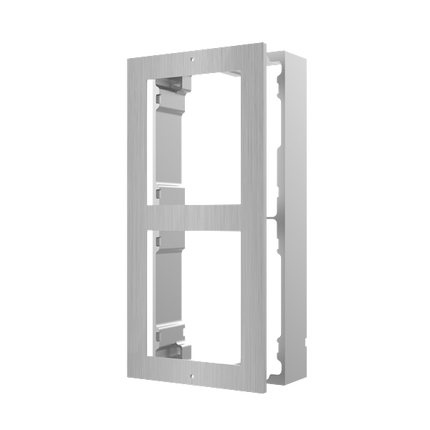 Hikvision DS-KD-ACW2/S, modulaire intercom, opbouwframe 2 modules RVS